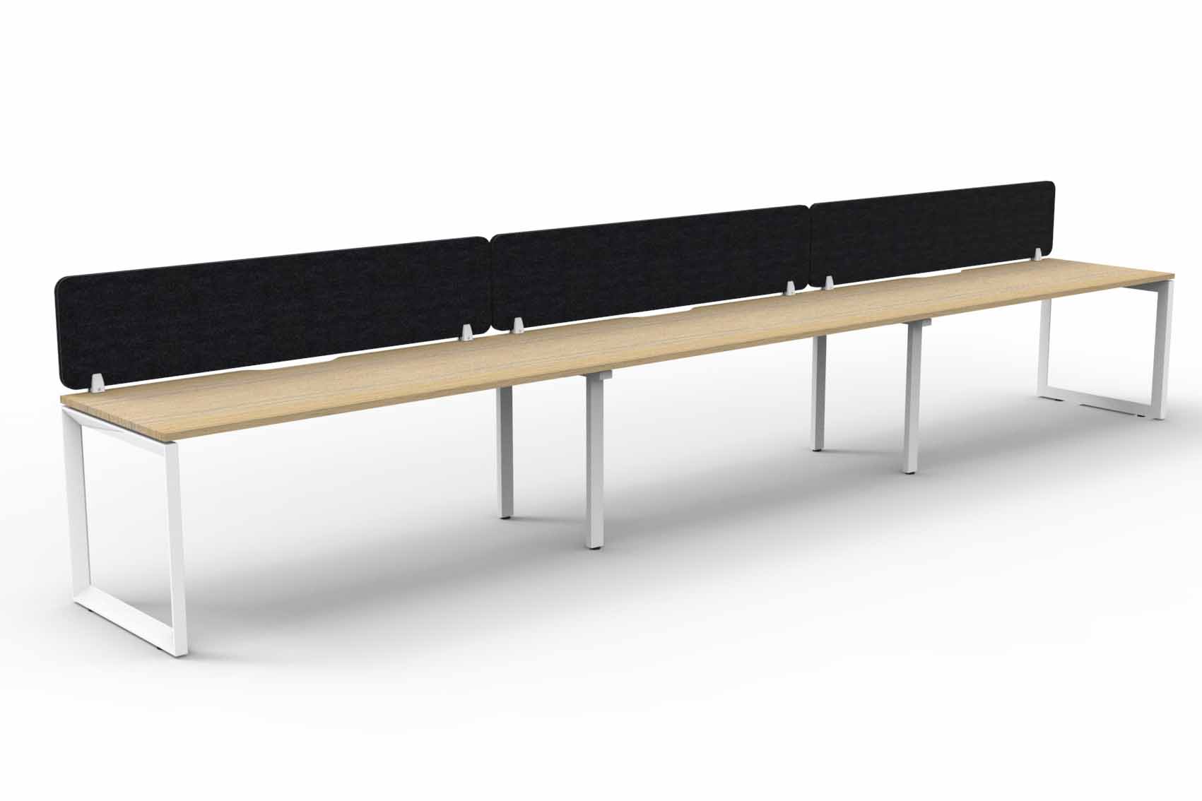 Loop 3 Person Single Sided Workstation - with Eco Screen